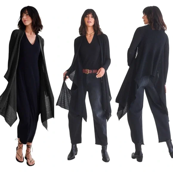 Ruti Haven Wrap Knit Cardigan in Black Size XS/S - Picture 2 of 8